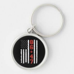 Retro Vintag USA Flag 86 47 Anti Trump Schlüsselanhänger