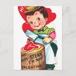 Retro Vintag Valentine Metzger Holiday Postkarte