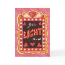 Retro Vintag Valentine's Day Card Theater Lover
