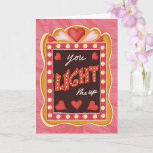 Retro Vintag Valentine's Day Card Theater Lover Karte