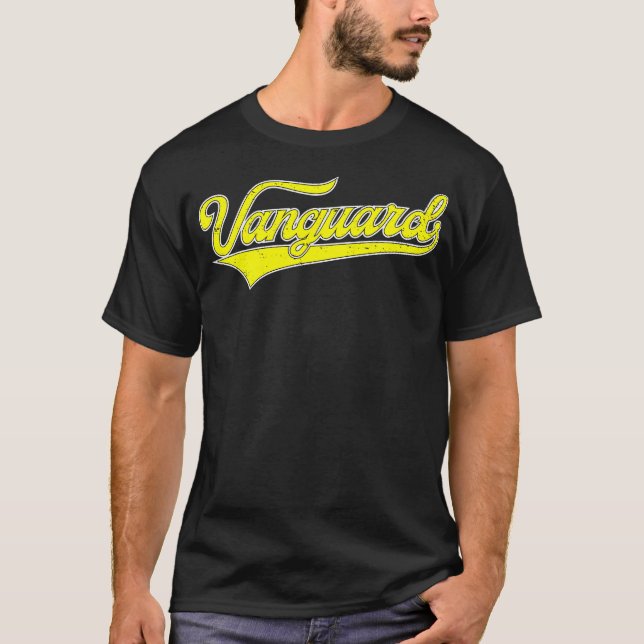 Retro Vintag Vanguard Männer Frauen T-Shirt (Vorderseite)