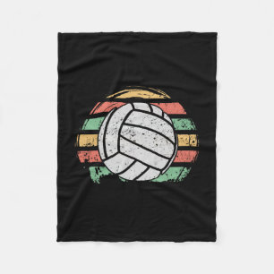 Retro Vintag Volleyball Fleecedecke