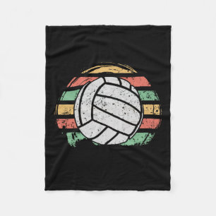 Retro Vintag Volleyball Fleecedecke