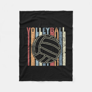 Retro Vintag Volleyball Fleecedecke
