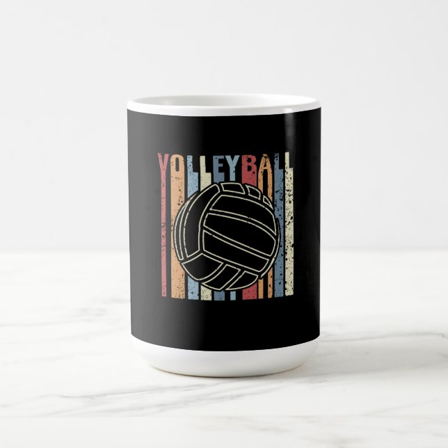 Retro Vintag Volleyball Kaffeetasse (Mittel)