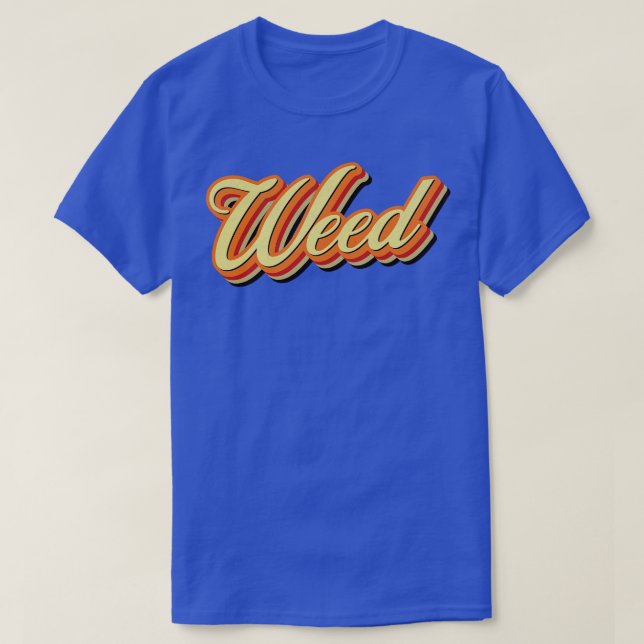 Retro Vintag Weed T-Shirt (Design vorne)