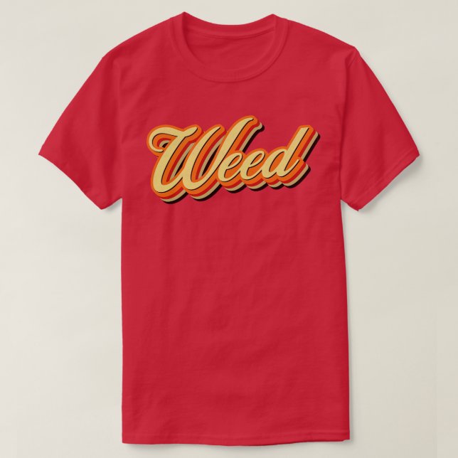Retro Vintag Weed T-Shirt (Design vorne)