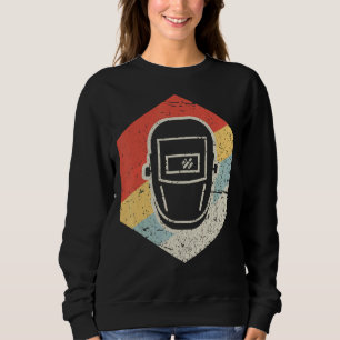 Retro Vintag Welder Mask Cool Mig Tig Gas Arc Wel Sweatshirt