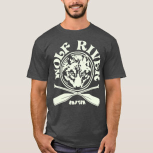 Retro Vintag Wolf River Rafting T-Shirt