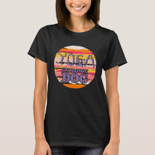 Retro Vintag Yoga I m Down Dog Meditation T-Shirt