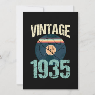 Retro Vintage 1935 85 th Birthday Record Vinyl Vin Einladung