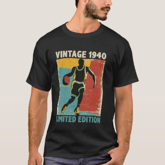 Retro Vintage 1940 Basketball Fan Limited Editio T-Shirt