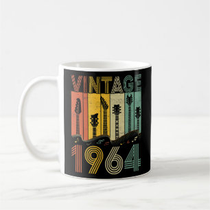 Retro Vintage 1964 Gitarrist 1964 Geburtstag Gitar Kaffeetasse