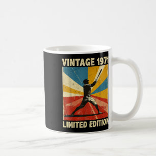 Retro Vintage 1971 Baseball-Fan Limited Edition Kaffeetasse