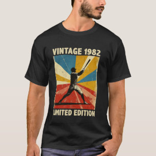Retro Vintage 1982 Baseball Fan Limited Edition T-Shirt