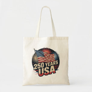 Retro Vintage 250 Jahre USA Amerikanische Flagge Tragetasche
