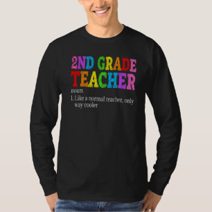 Retro Vintage 2nd Grad Teacher Definition Back To T-Shirt