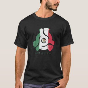 Retro Vintage 45 Vinyl-Schallplattenadapter Mexika T-Shirt
