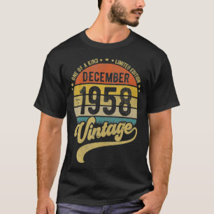Retro Vintage 62. Geburtstags-T-Shirt, Geboren im T-Shirt