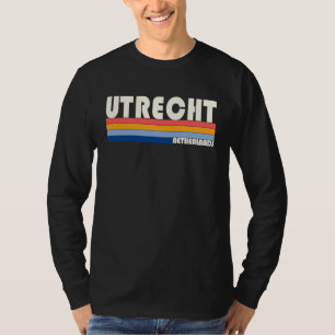 Retro Vintage 70er 80er Stil Utrecht, Niederlande T-Shirt