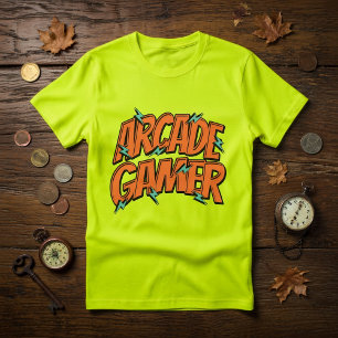 Retro-Vintage-80er-Arcade-Gamer-T-Shirt T-Shirt
