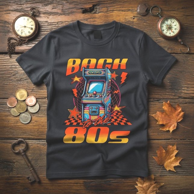 Retro Vintage 80er Arcade-Spiele T-Shirt (Von Creator hochgeladen)