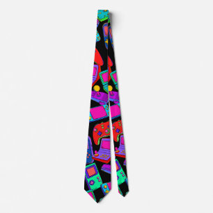 Retro-Vintage-80er-Gamer-Design Krawatte