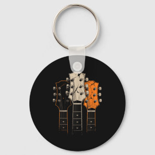 Retro Vintage 80er Jahre Silhouette Rock Musik Git Schlüsselanhänger
