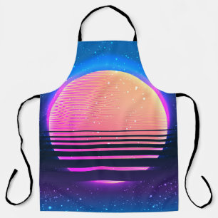 Retro-vintage 80er oder 90er geometrischer Stil ab Schürze