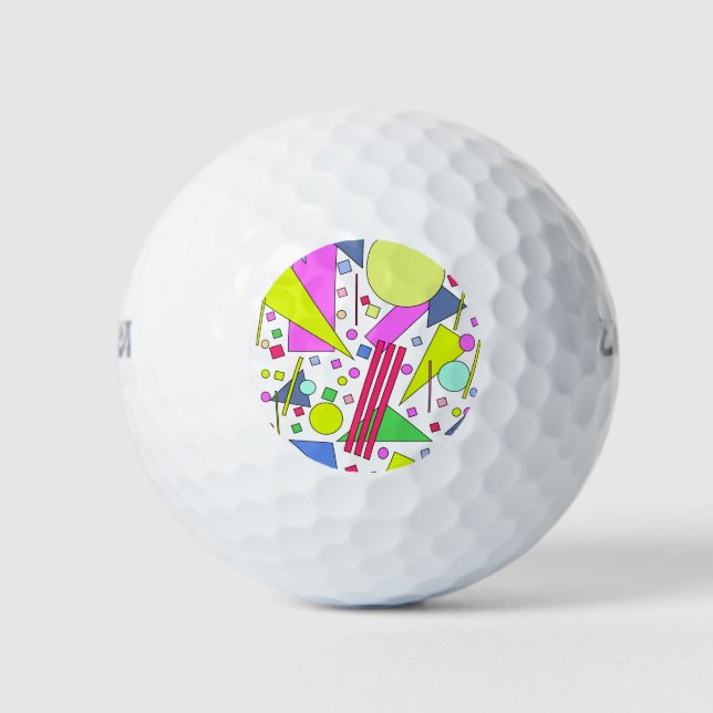 Retro Vintage 80s and 90s Style Golfball (Vorderseite)
