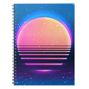 Retro vintage 80s or 90s geometric style abstract notizblock