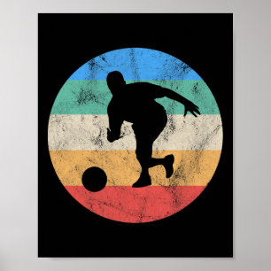 Retro-Vintage abgenutzt Bowling-Geschenk für Männe Poster