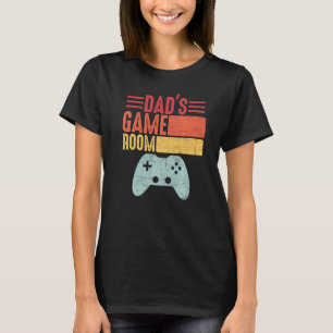 Retro Vintage abgenutzter Spruch Vaters Spielzimme T-Shirt