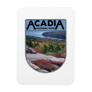 Retro Vintage Acadia Nationalpark Maine Insel Magnet