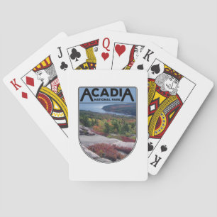Retro Vintage Acadia Nationalpark Maine Insel Spielkarten