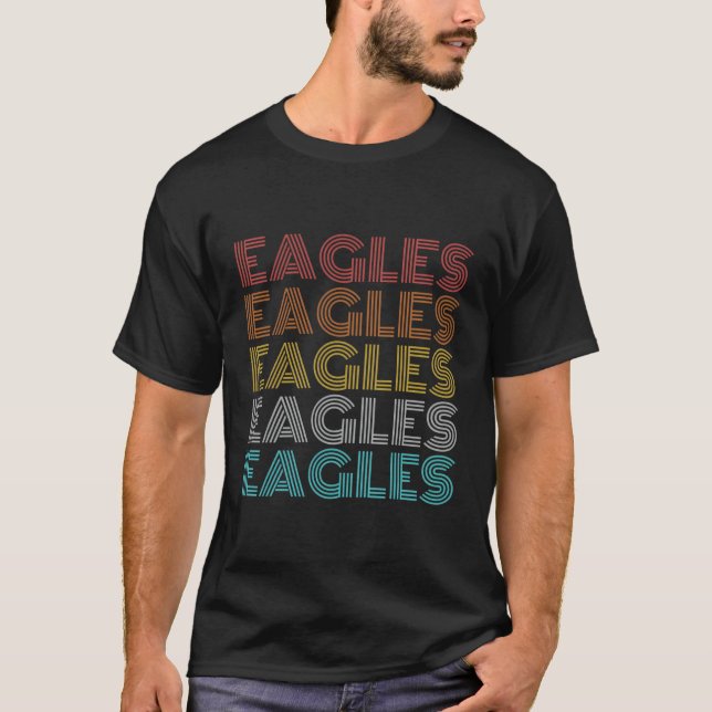 Retro Vintage Adler T-Shirt (Vorderseite)