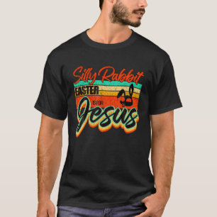 Retro Vintage Alberne Kaninchenöster ist für Jesus T-Shirt