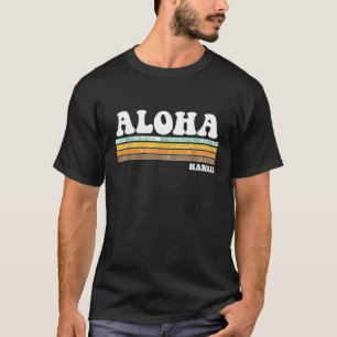 Retro Vintage Aloha Hawaii Abgenutzt Männer Frauen T-Shirt