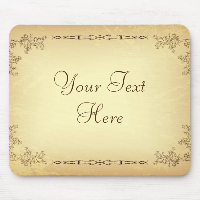 Retro-Vintage-Altpapier Mousepad (Vorne)