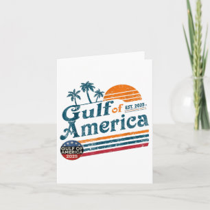 Retro Vintage amerikanische Flagge Mexiko Golf von Karte