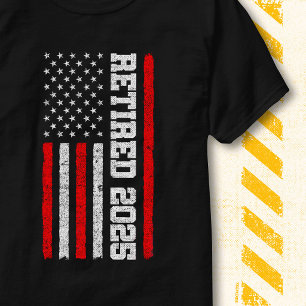 Retro Vintage Amerikanische Flagge Patriotisch Ruh T-Shirt