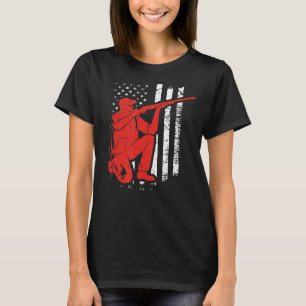 Retro Vintage Amerikanische Flagge Shirts Jäger Ge
