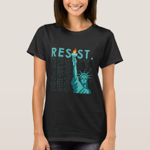 Retro Vintage Anti-Trump-Widerstandsstatue T-Shirt