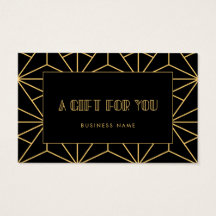 Retro-Vintage-Art-Deco-Geschenkgutschein
