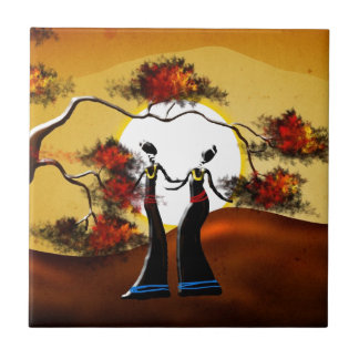 Retro Vintage Artgeschenke 08 Afrikas Fliese
