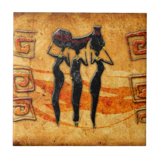 Retro Vintage Artgeschenke 6 Afrikas Fliese