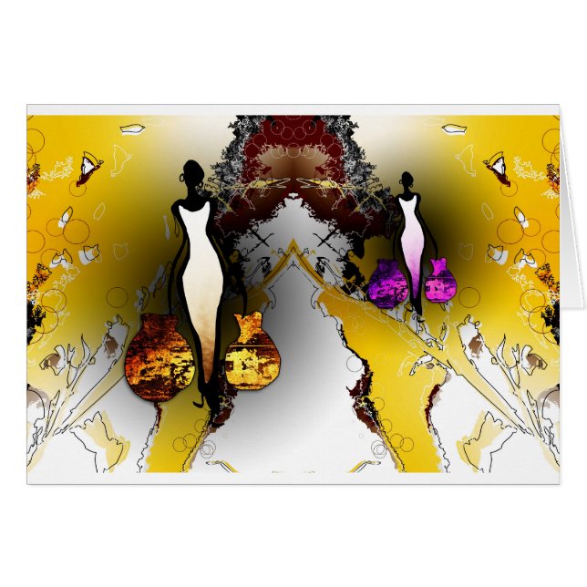 Retro Vintage Artgeschenke AF074 Afrikas (Vorderseite (Horizontal))