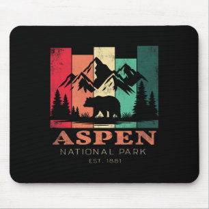 Retro Vintage Aspen Colorado Souvenir Kinder Wande Mousepad