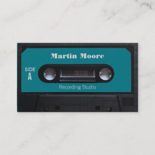 Retro-Vintage-Audiostil-Kassettencover Visitenkarte
