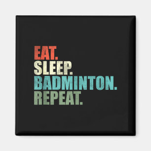 Retro-Vintage-Badminton-Spieler-Tanktop Magnet